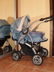 Коляска CHICCO TECH 6WD синего цвета