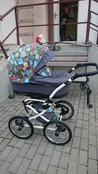 Универсальная детская коляска ADAMEX Margaret 2  в 1 + автокресло